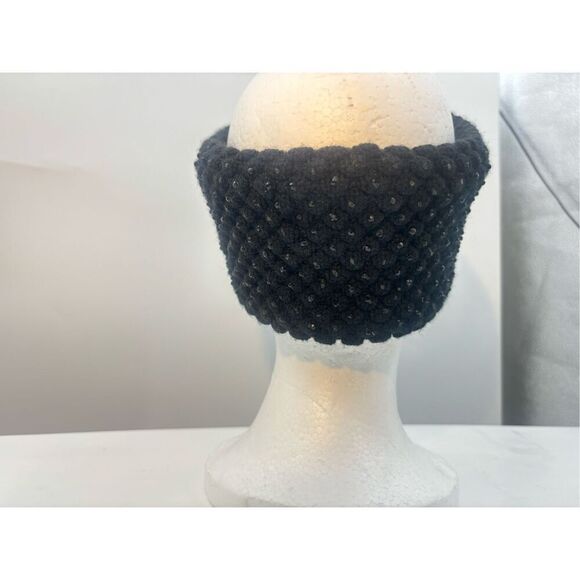 C.C Black Knit Fleece-Lined Headband Ear Warmer - Picture 1 of 8